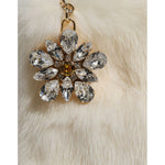 Dolce & Gabbana White Fur Handbag Clutch Purse Pouch Bag BAG4080