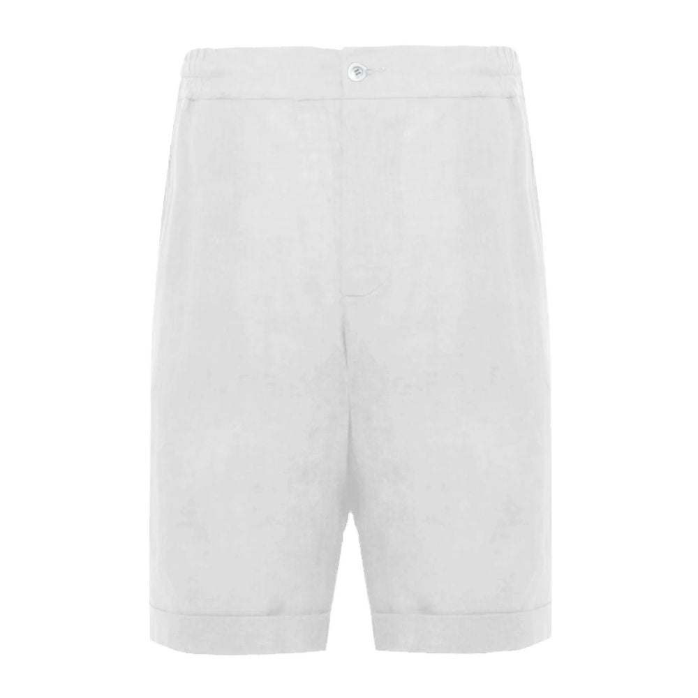 Alpha Studio White Linen Short AL-14706-IT48 | M