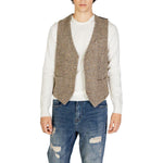 Gianni Lupo Beige Wool Vest