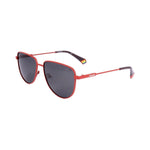 Polaroid Orange Stainless Steel Sunglasses