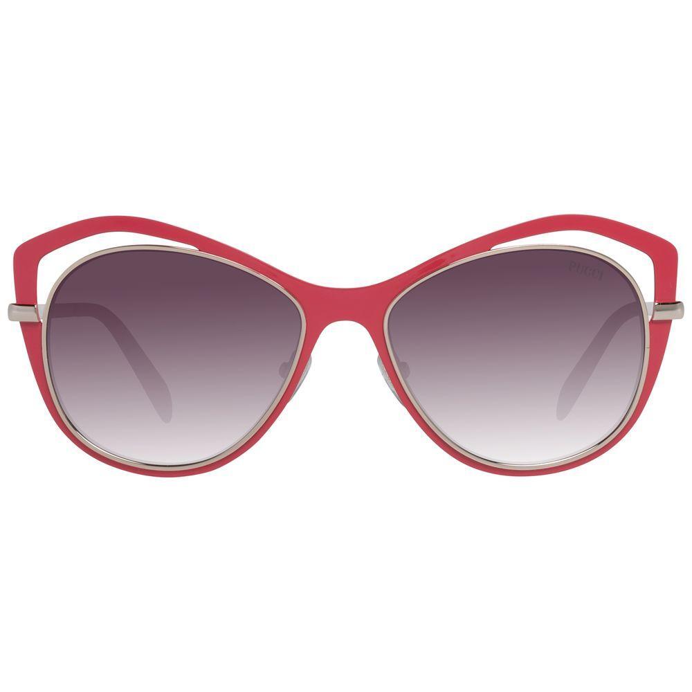 Emilio Pucci Red Metal Sunglasses EPEP01305668FAC