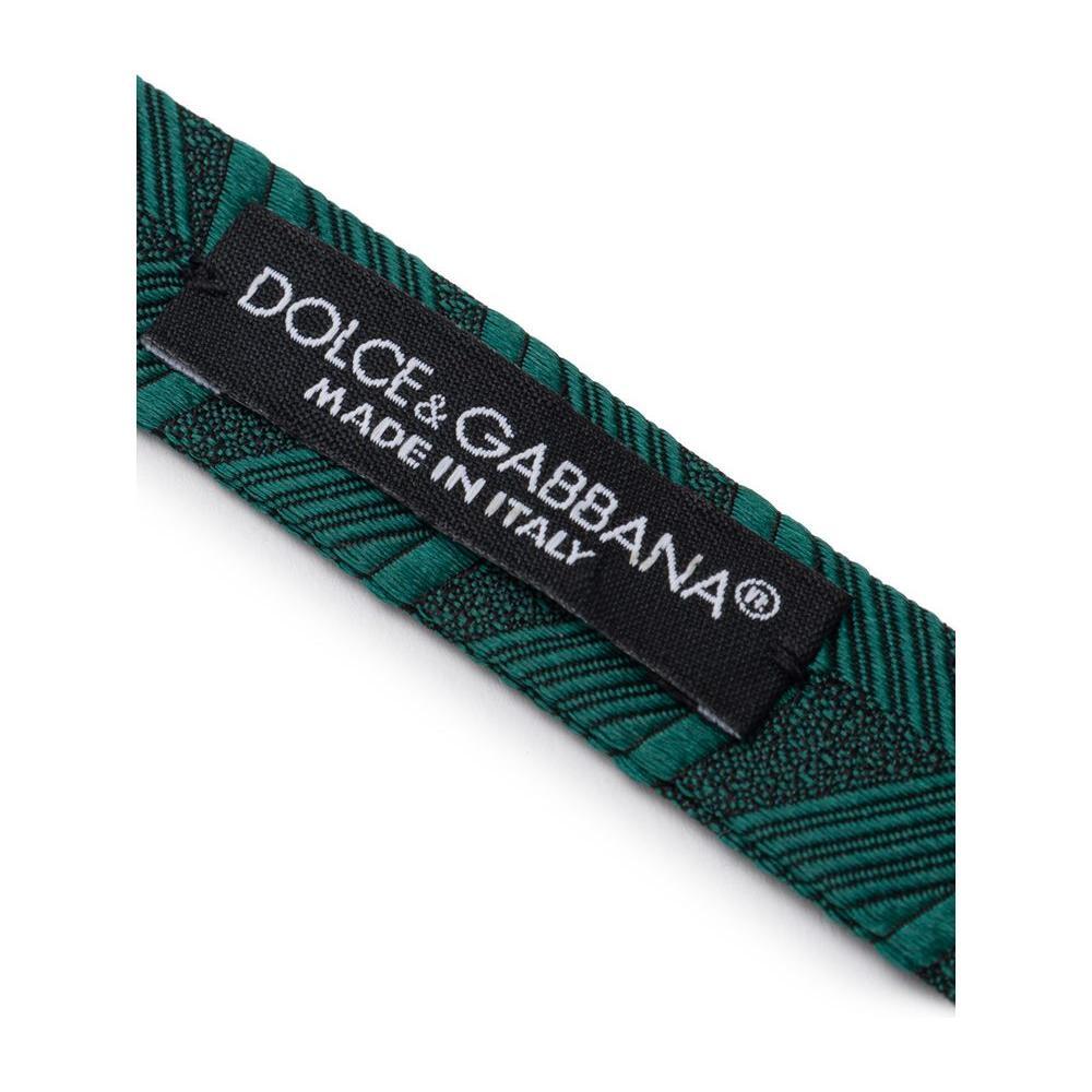 Dolce & Gabbana Green Silk Ties & Bowty