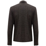 Corneliani Gray Wool Polo Shirt