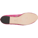 Dolce & Gabbana Fuchsia Crystal Loafer Lace Ballet Flats Shoes
