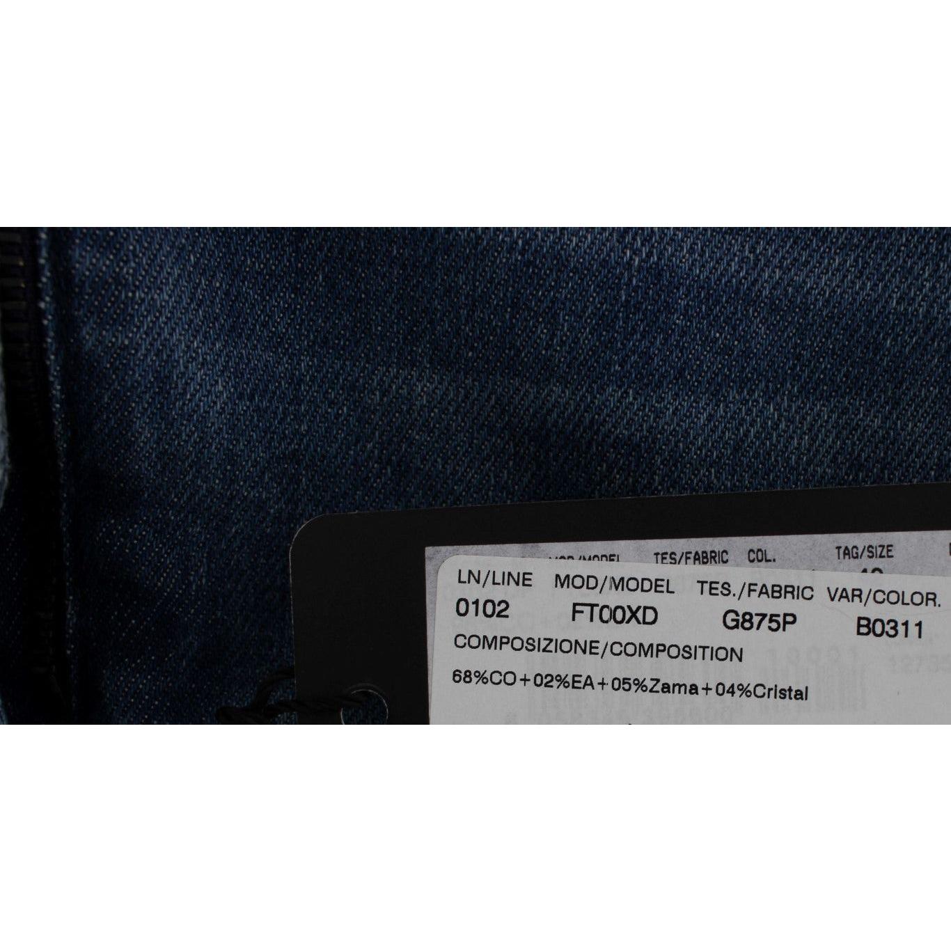 Dolce & Gabbana Enchanted Sicily Embellished Boyfriend Jeans Dolce & Gabbana Dark Gray
