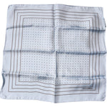 Dolce & Gabbana Sky Blue Polka Dots Square Handkerchief Scarf