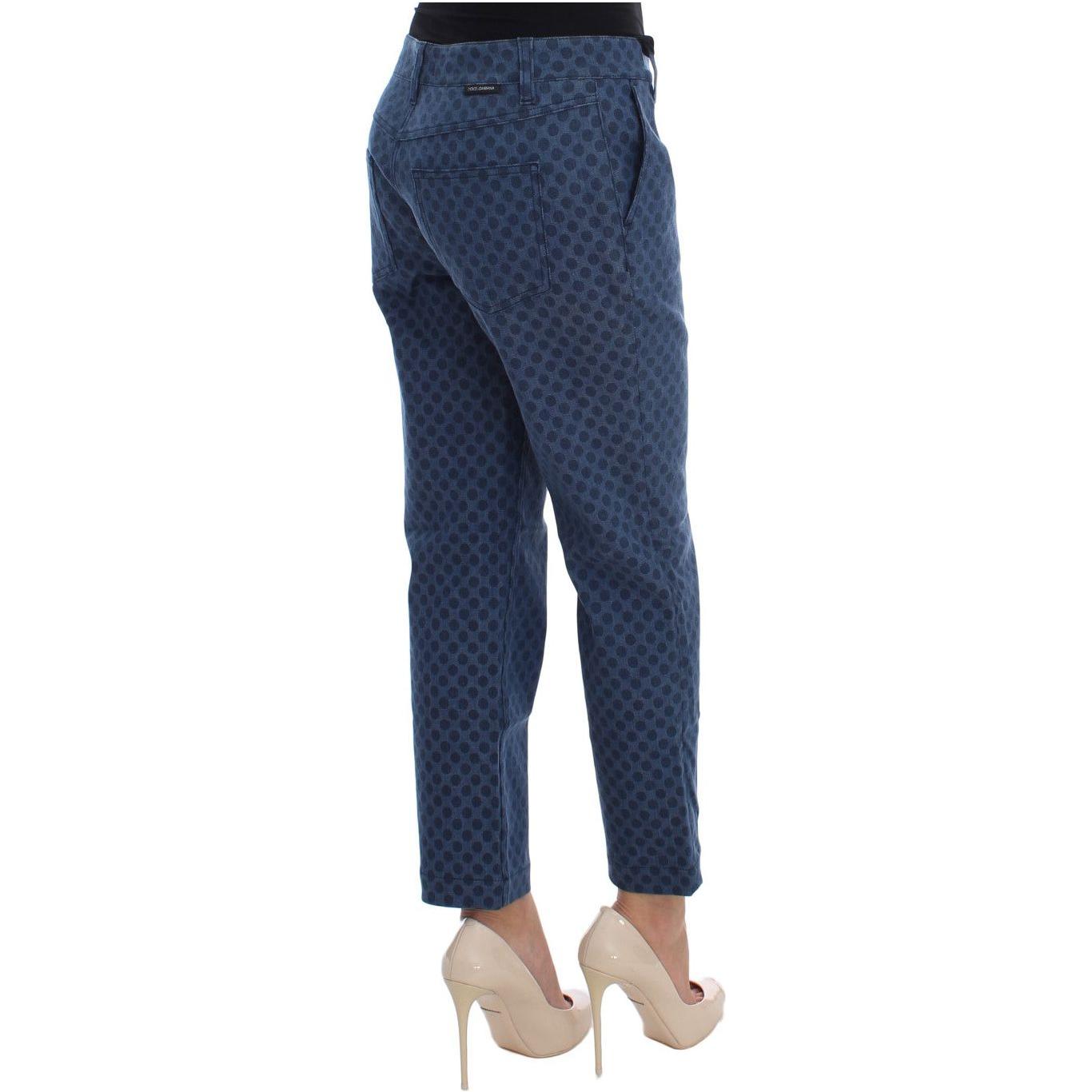 Dolce & Gabbana Polka Dotted Capri Stretch Jeans Dolce & Gabbana Dark Slate Gray