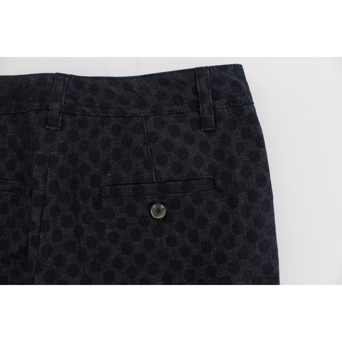 Dolce & Gabbana Chic Polka Dotted Capris Jeans Dolce & Gabbana Lavender