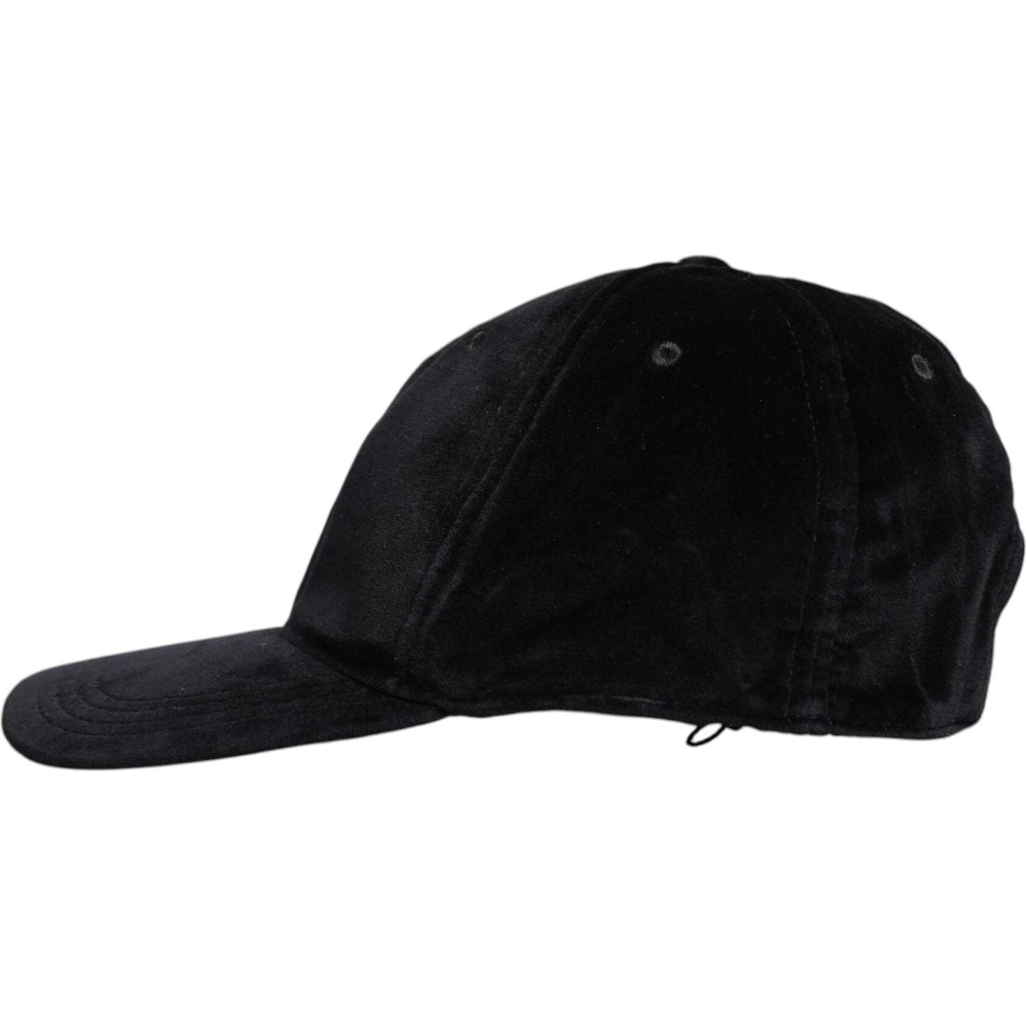 Dolce & Gabbana Black Cotton 6 Panels Baseball Cap
