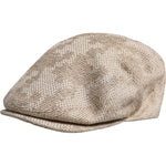 Dolce & Gabbana Beige Floral Linen Newsboy Hat