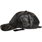 Dolce & Gabbana Brown Leather Logo Monogram Baseball Cap