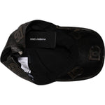 Dolce & Gabbana Brown Leather Logo Monogram Baseball Cap