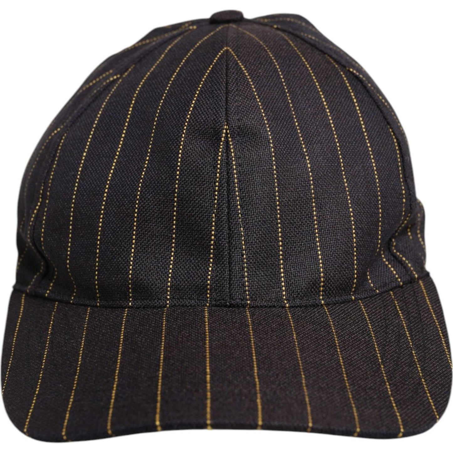 Dolce & Gabbana Brown Stripes Cotton 6 Panels Baseball Cap
