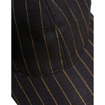 Dolce & Gabbana Brown Stripes Cotton 6 Panels Baseball Cap