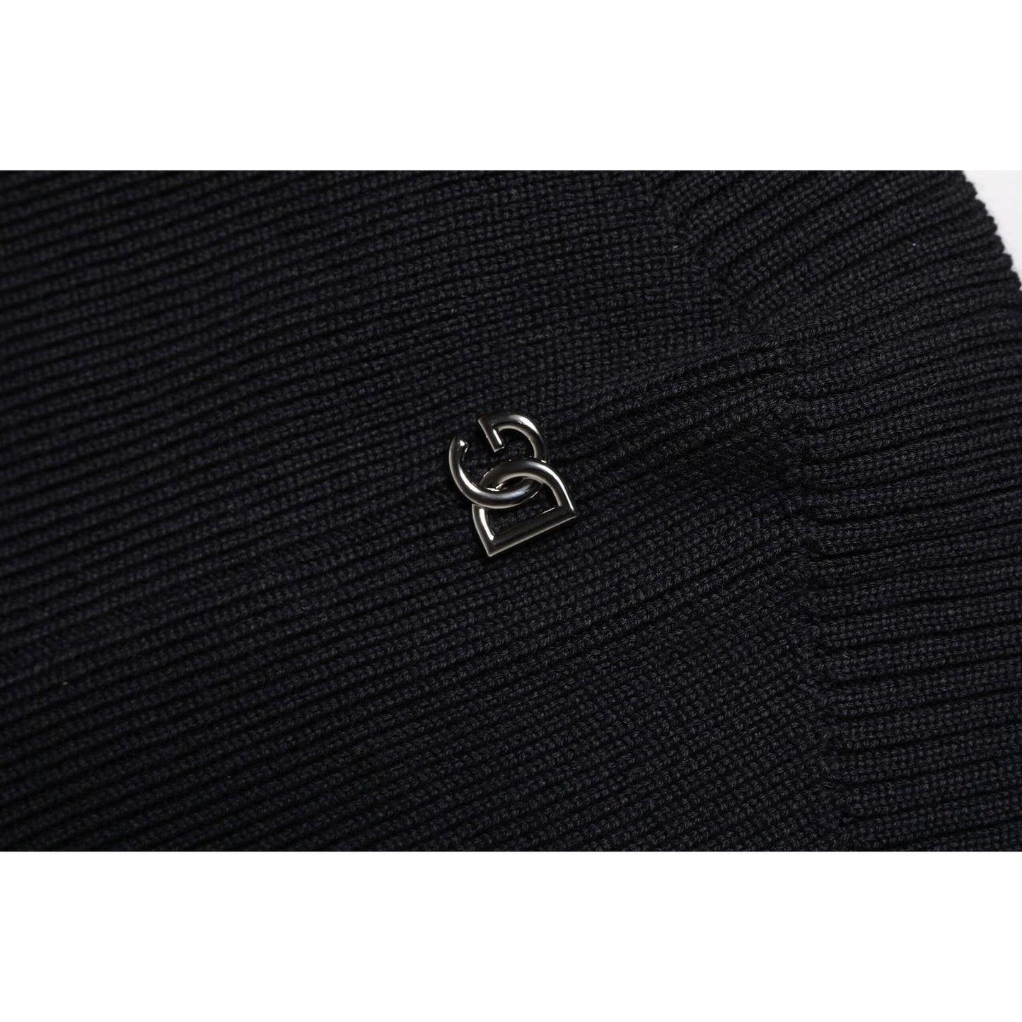 Dolce & Gabbana Black Wool Whole Head Wrap Balaclava Hat HAT9729