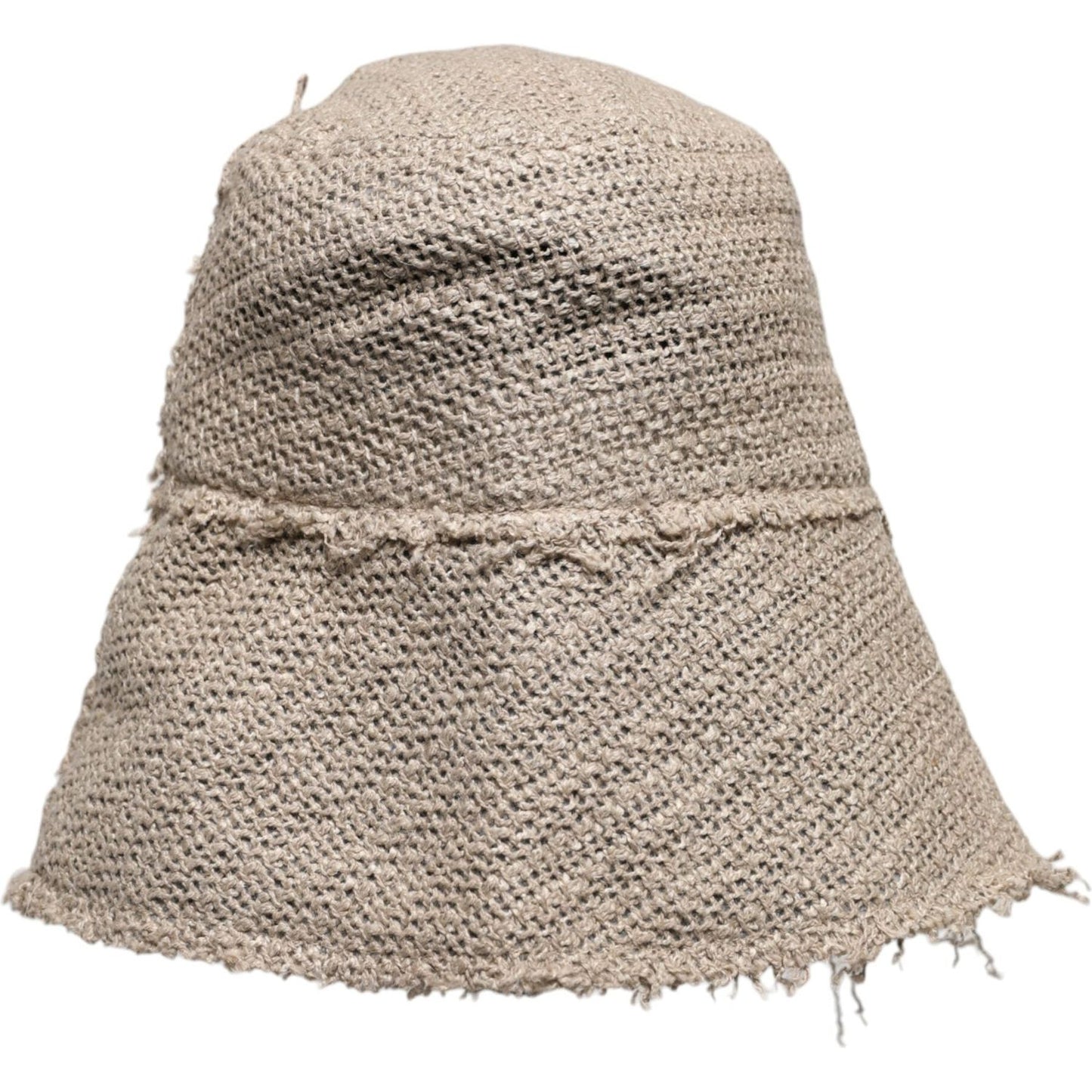 Dolce & Gabbana Beige Linen Wide Brim Bucket Hat