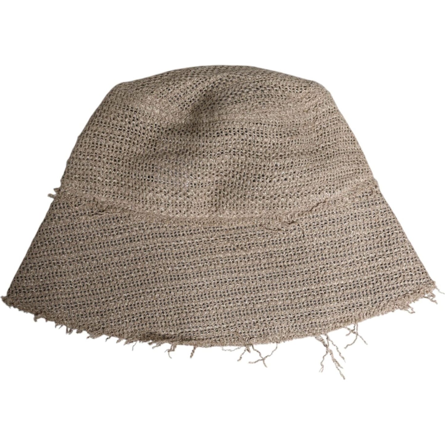 Dolce & Gabbana Beige Linen Wide Brim Bucket Hat