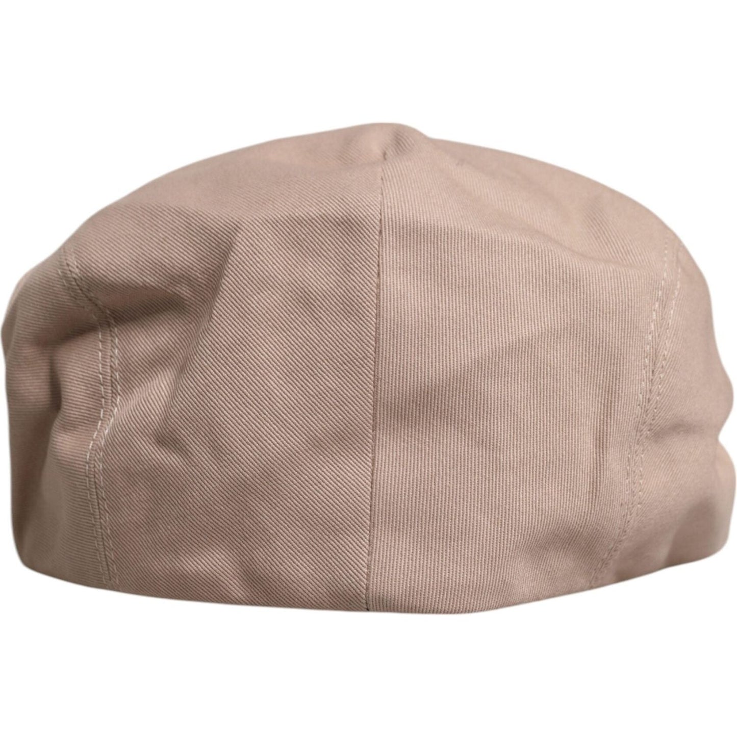 Dolce & Gabbana Beige Cotton Newsboy Capello Cabbie Hat