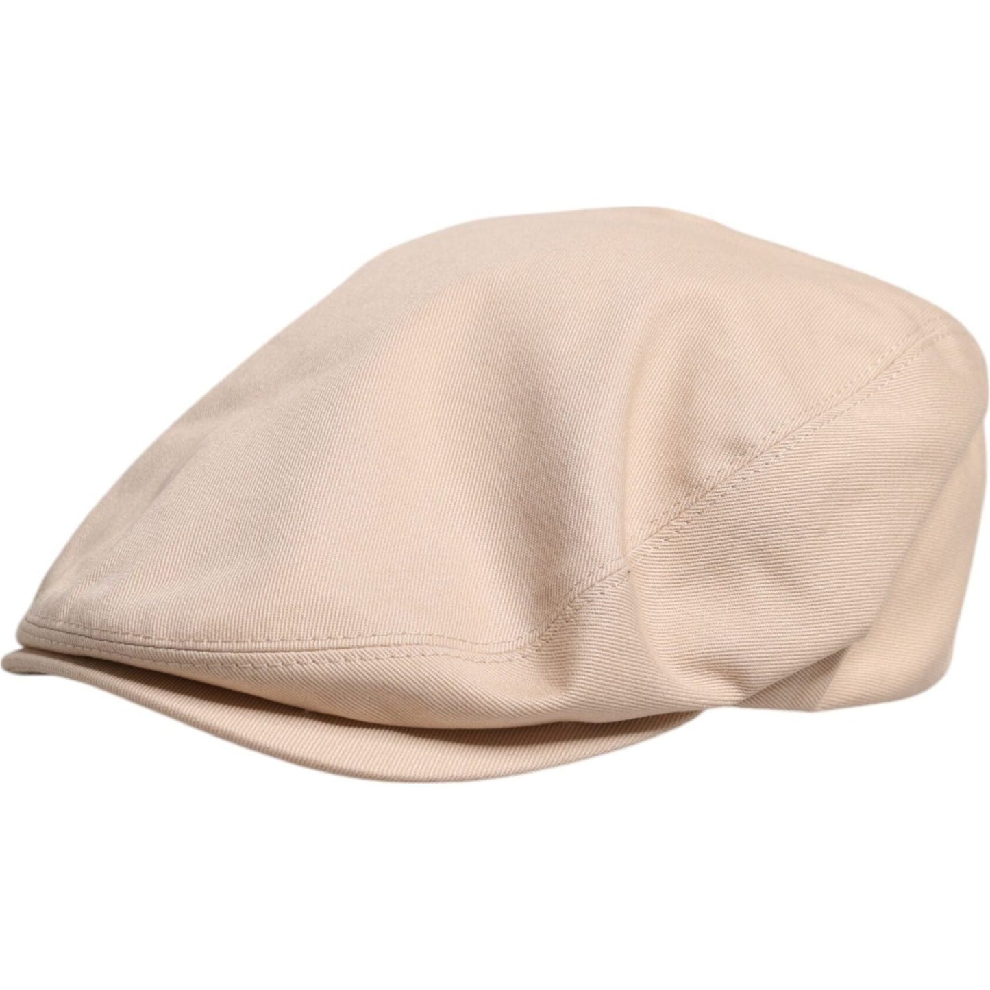 Dolce & Gabbana Beige Cotton Newsboy Capello Cabbie Hat