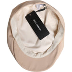 Dolce & Gabbana Beige Cotton Newsboy Capello Cabbie Hat