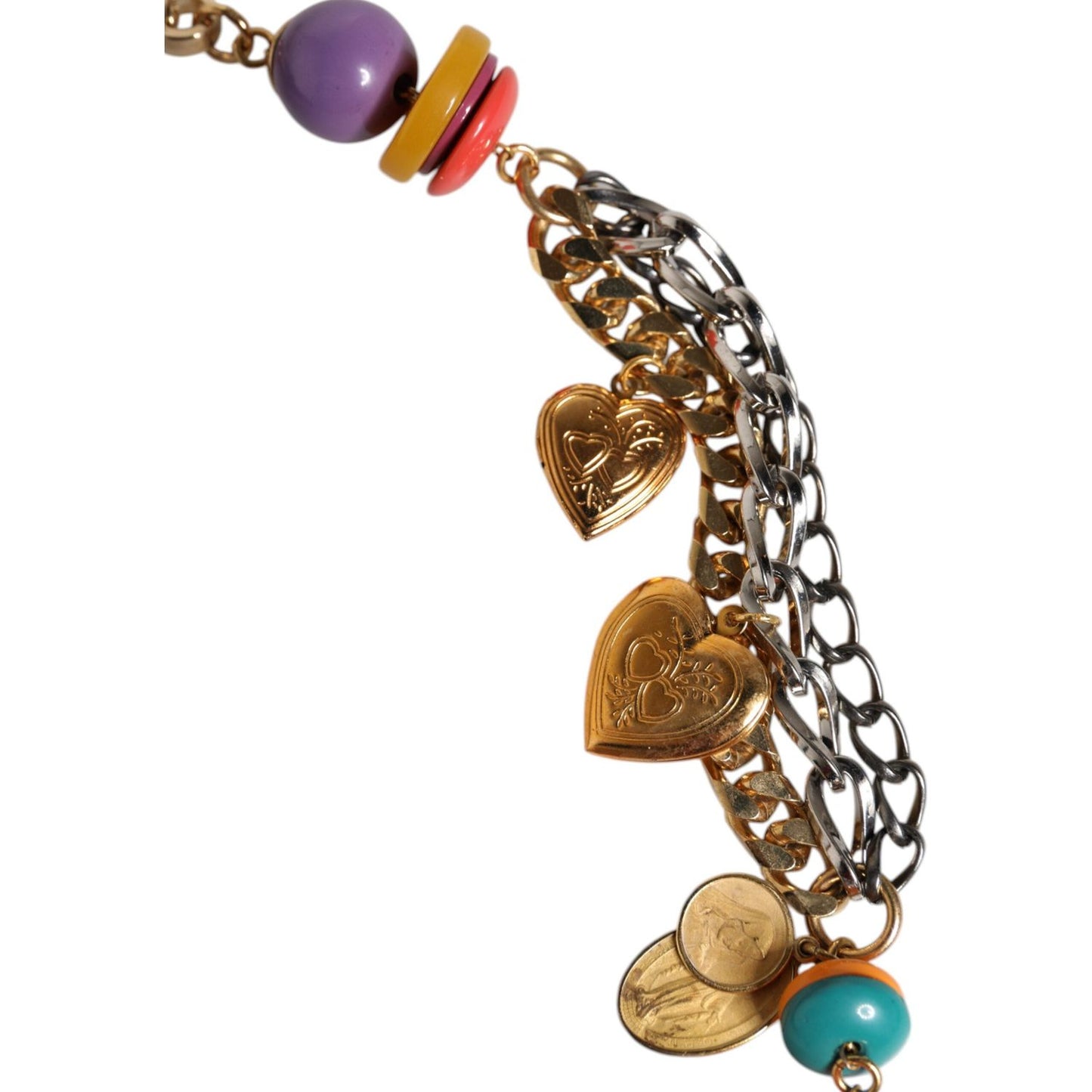 Dolce & Gabbana Multicolor Embellished Waist Chain Belt SMY10547-M