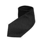 Dolce & Gabbana Black Patterned Silk Adjustable Necktie Tie KRA3435