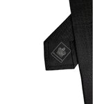 Dolce & Gabbana Black Patterned Silk Adjustable Necktie Tie KRA3435
