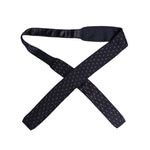 Dolce & Gabbana Blue Polka Dot Silk Adjustable Necktie Tie KRA3477