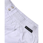 Dolce & Gabbana White Cotton Men Boxer Shorts Underwear