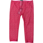 Dolce & Gabbana Fuchsia Logo Lace Lingerie Cropped Tight Underwear