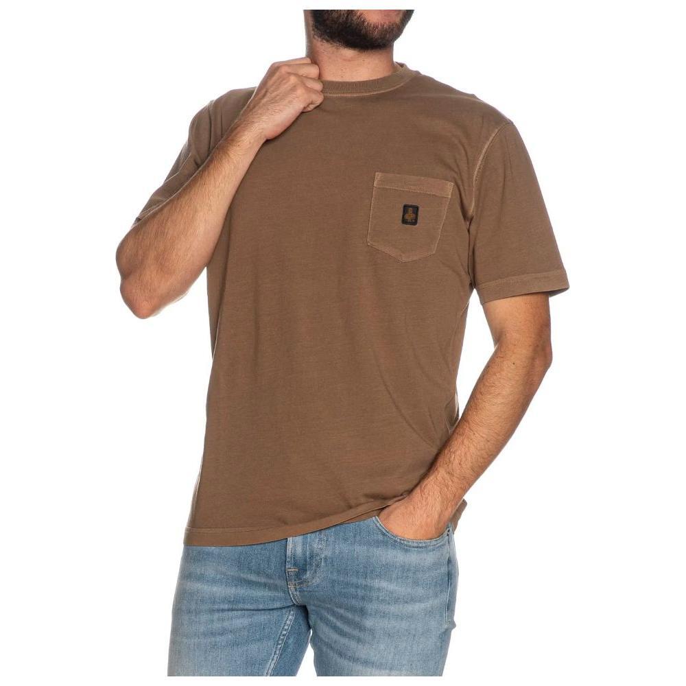 Refrigiwear Brown Cotton T-Shirt