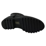 Ovyé Black Leather Zipper Ankle Boots Shoes