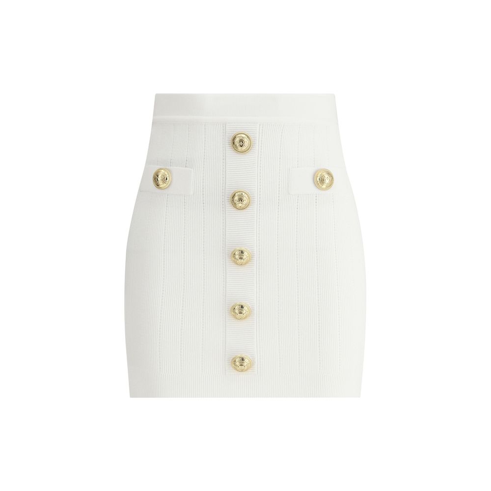 Balmain Mini Skirt Balmain Beige