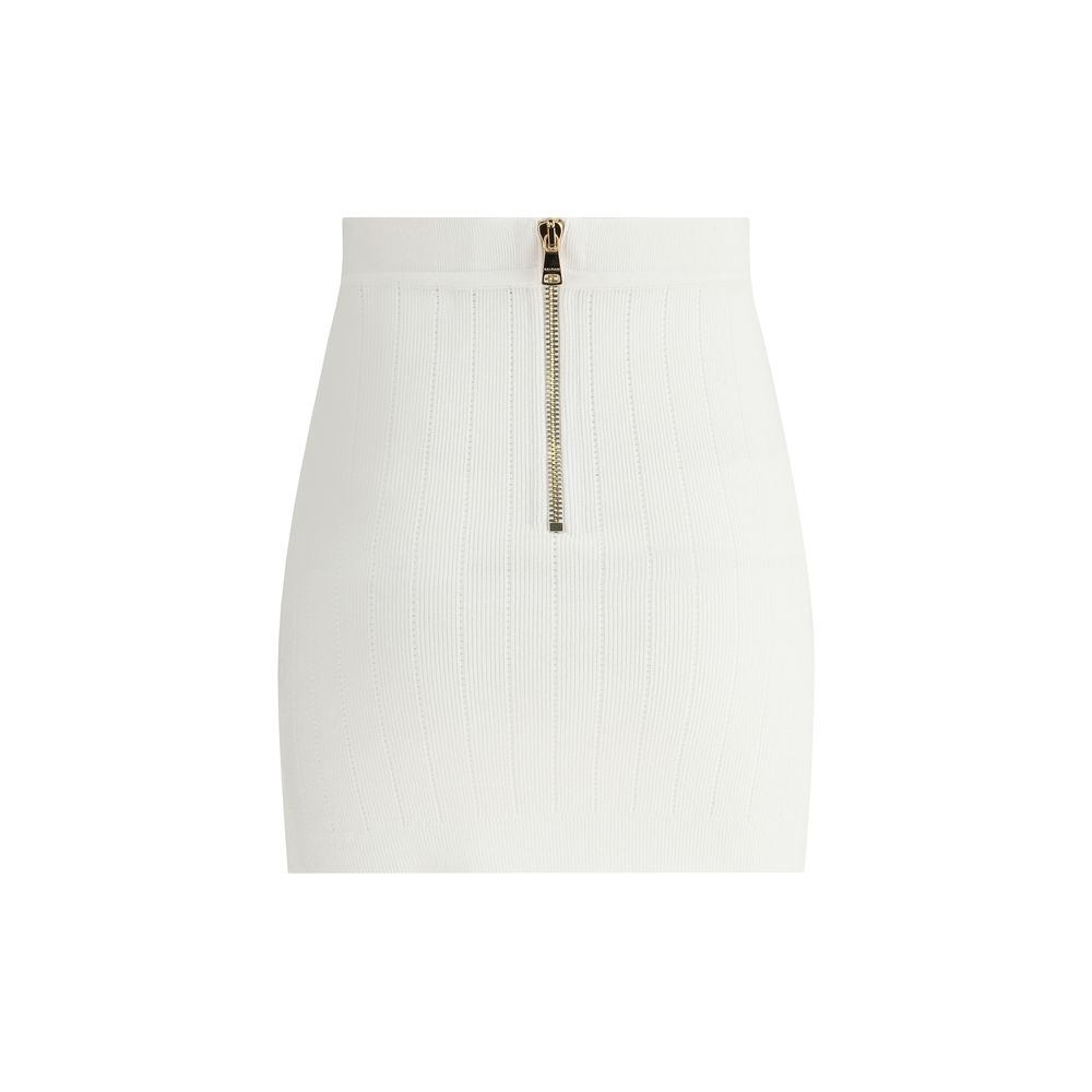 Balmain Mini Skirt Balmain Beige