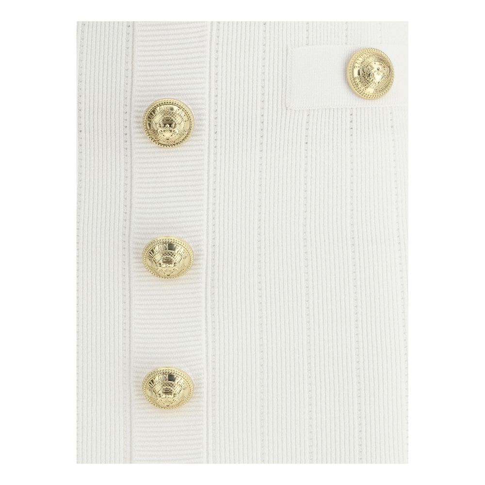 Balmain Mini Skirt Balmain Beige