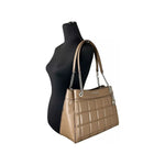Michael Kors Susan Medium Chain Shoulder Tote Bag Driftwood 13008