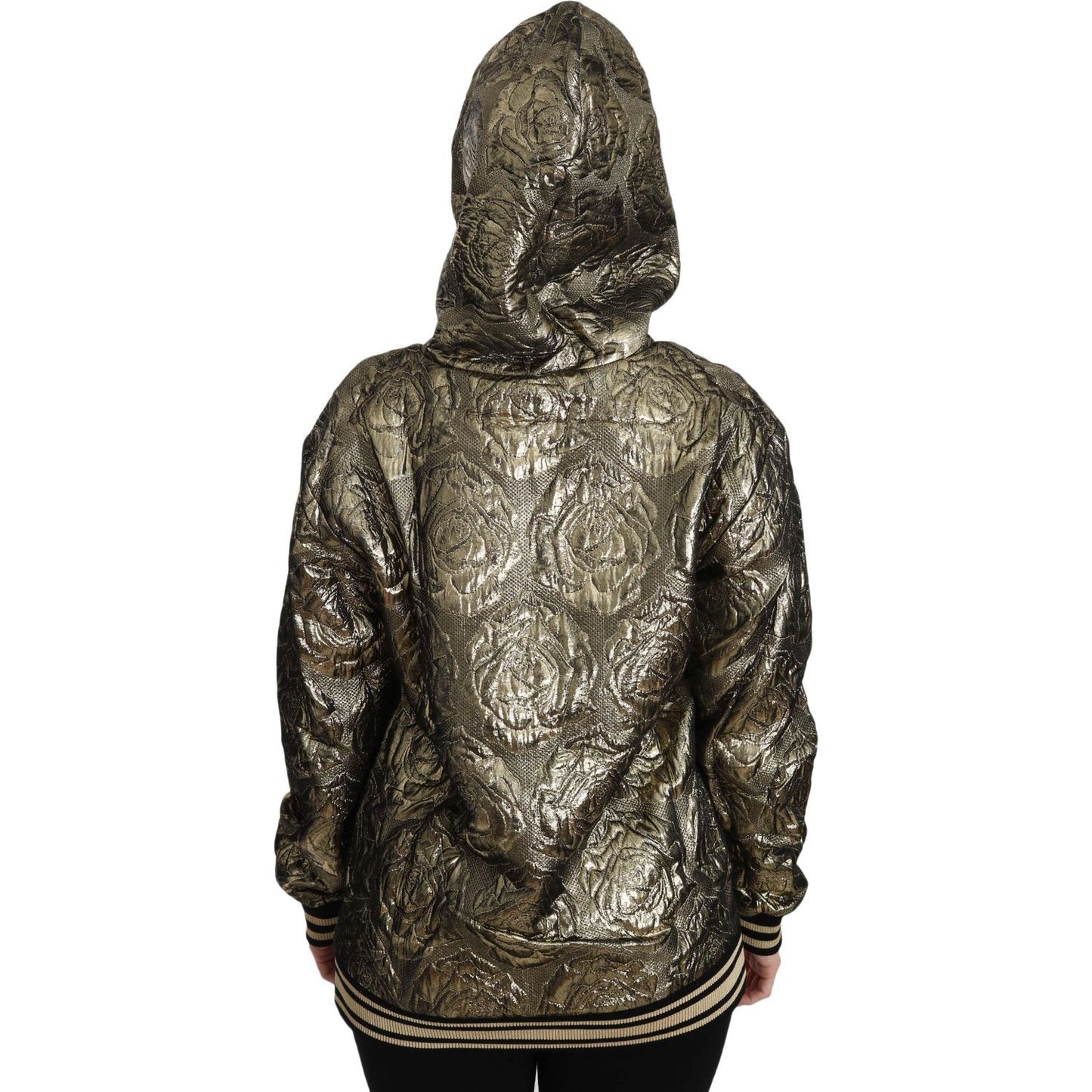 Dolce & Gabbana Im The Queen Multicolor Hoodie Sweatshirt Dolce & Gabbana Dark Slate Gray