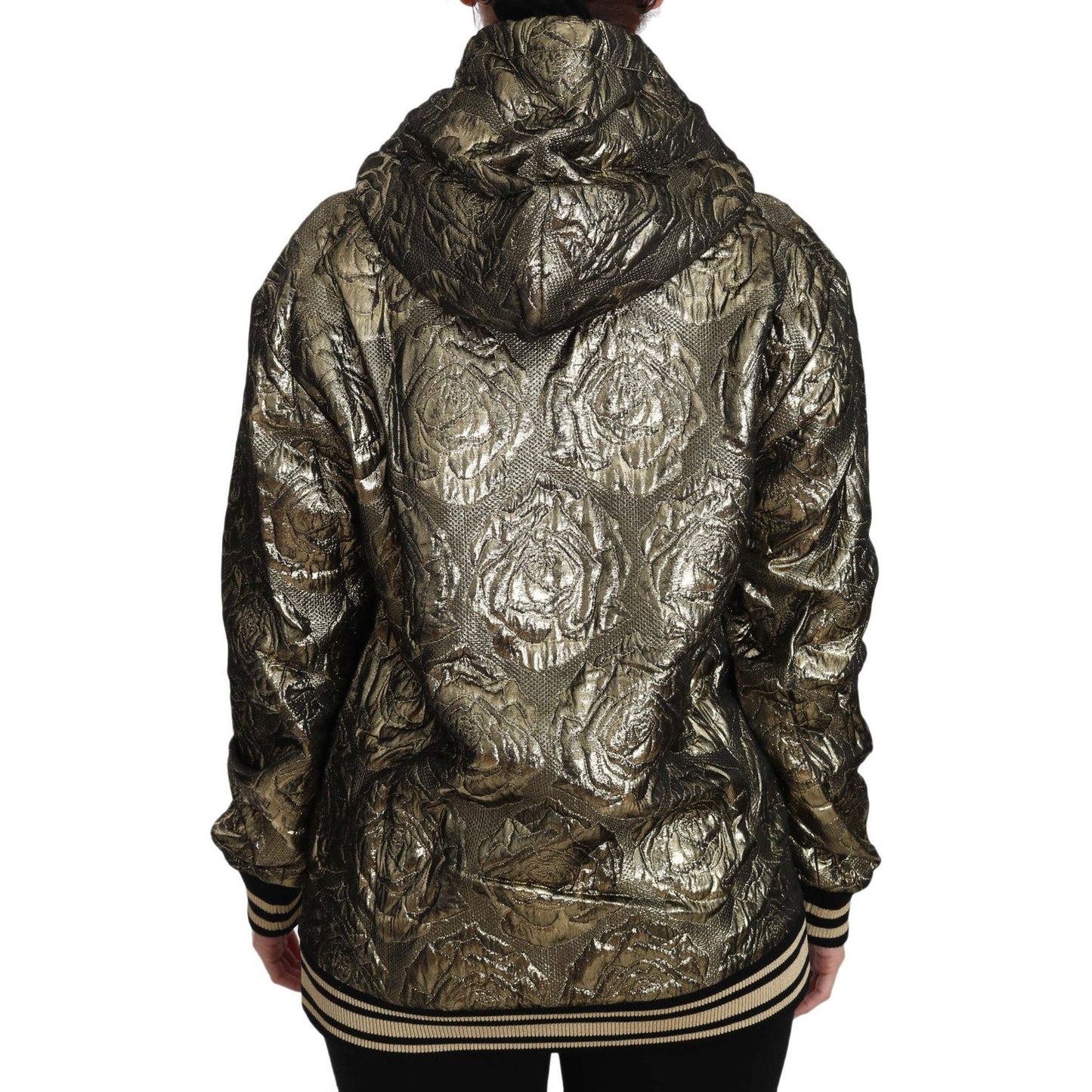 Dolce & Gabbana Im The Queen Multicolor Hoodie Sweatshirt Dolce & Gabbana Dark Slate Gray