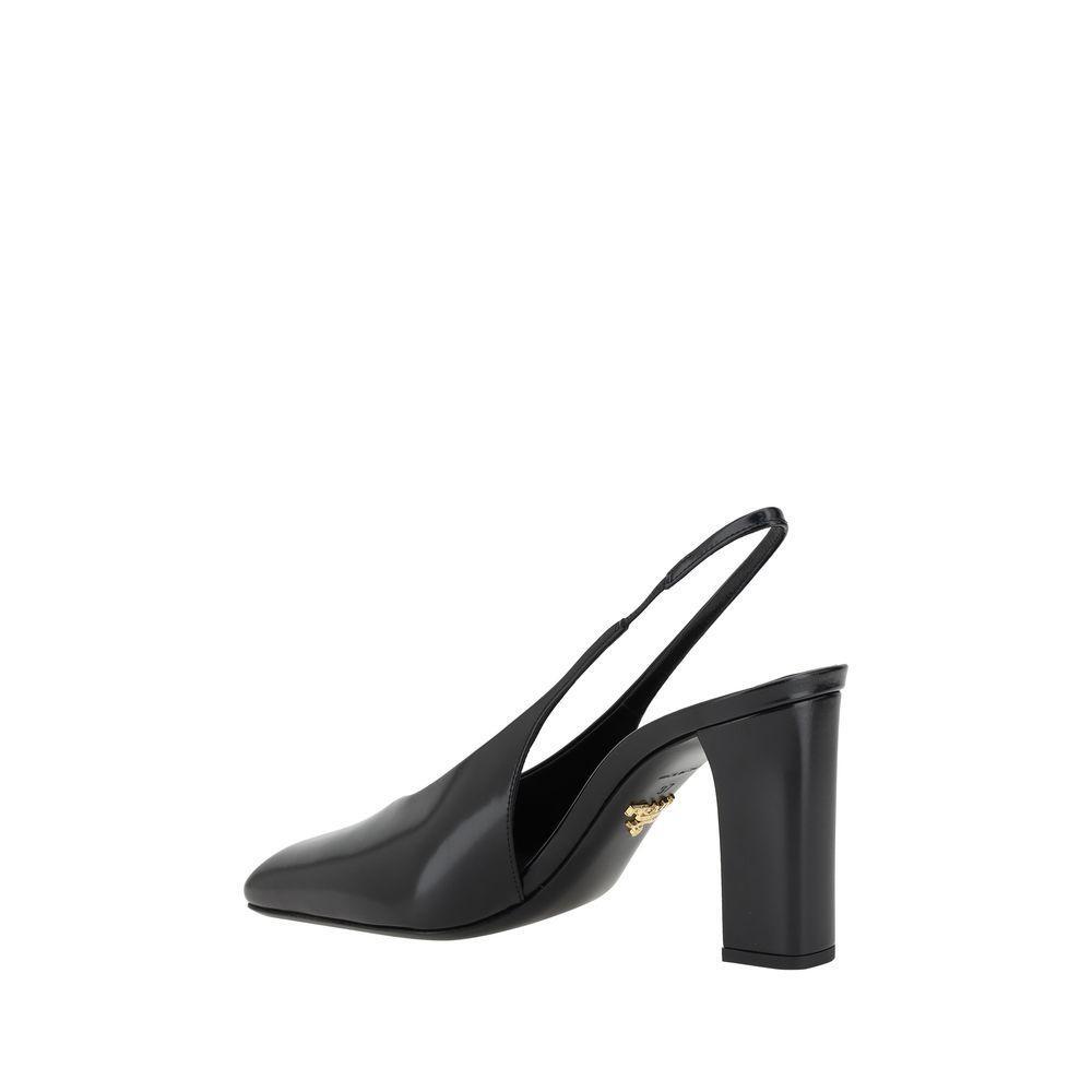 Prada Black Calf Leather Pumps 11838N-37.5-FBB-374