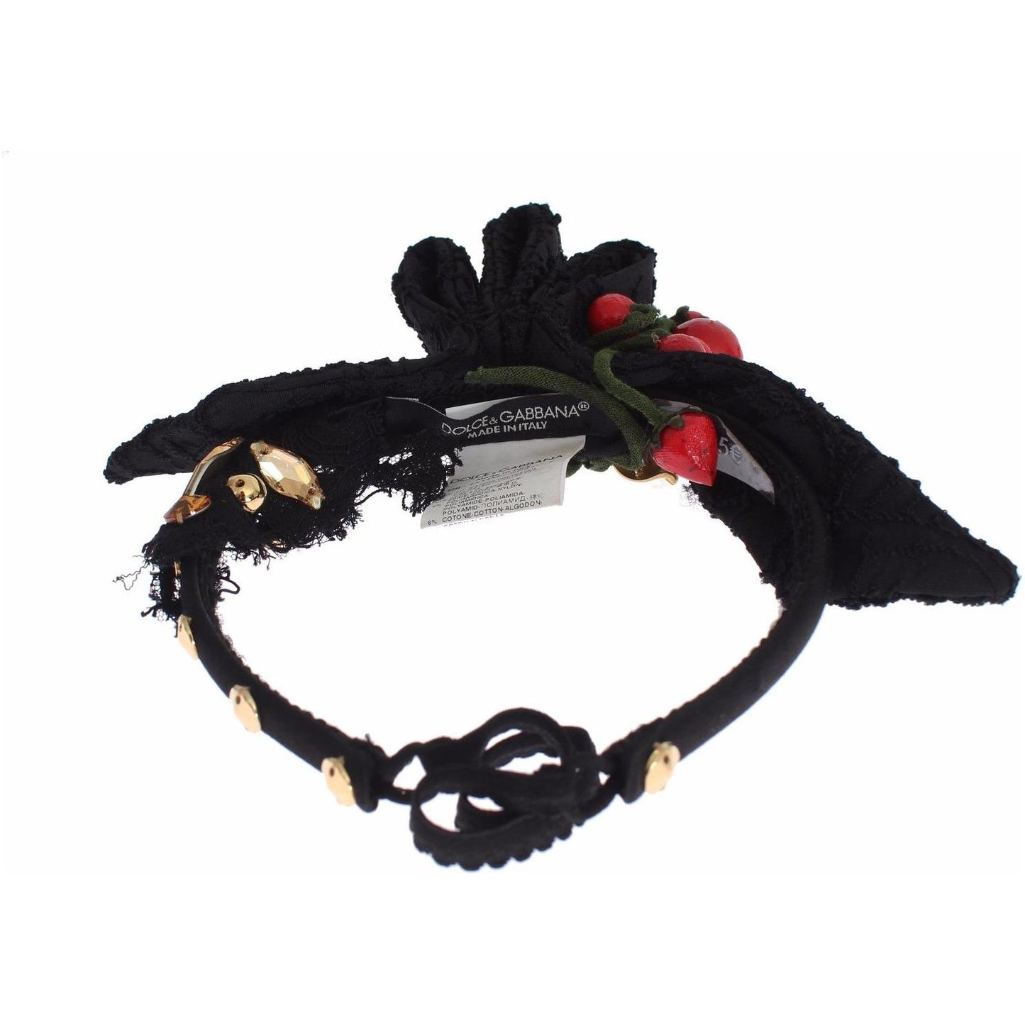 Dolce & Gabbana Exquisite Crystal Berry Diadem Headband Tiara Dolce & Gabbana Black
