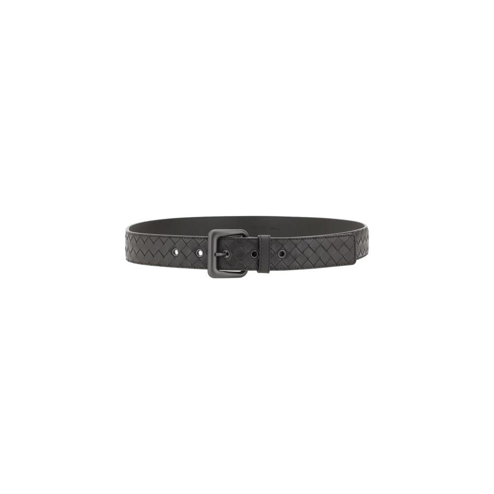 Bottega Veneta Iconic intrecciato Belt Bottega Veneta Dark Slate Gray