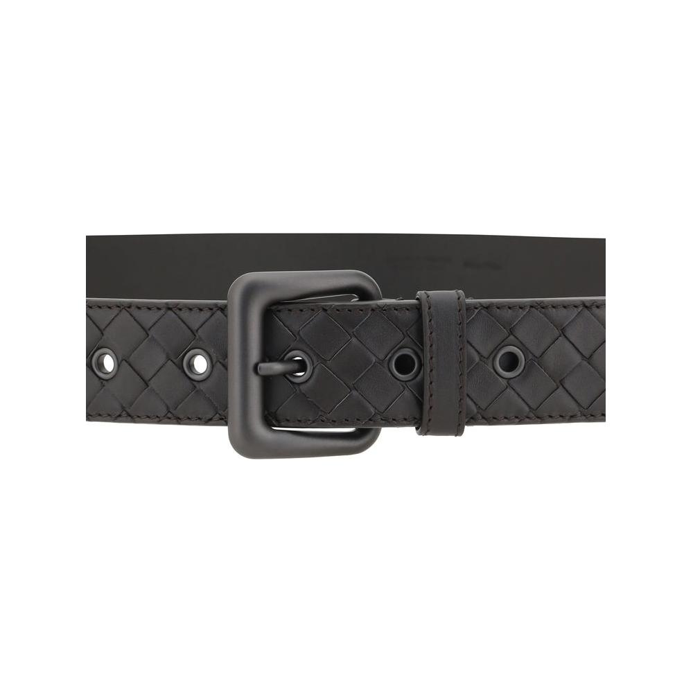 Bottega Veneta Iconic intrecciato Belt Bottega Veneta Dark Slate Gray