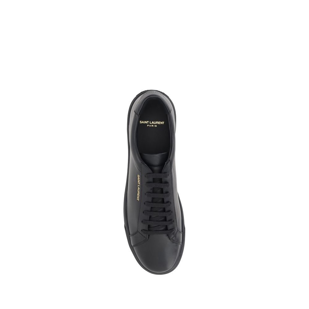 Saint Laurent Leather Sneakers Saint Laurent Dark Slate Gray