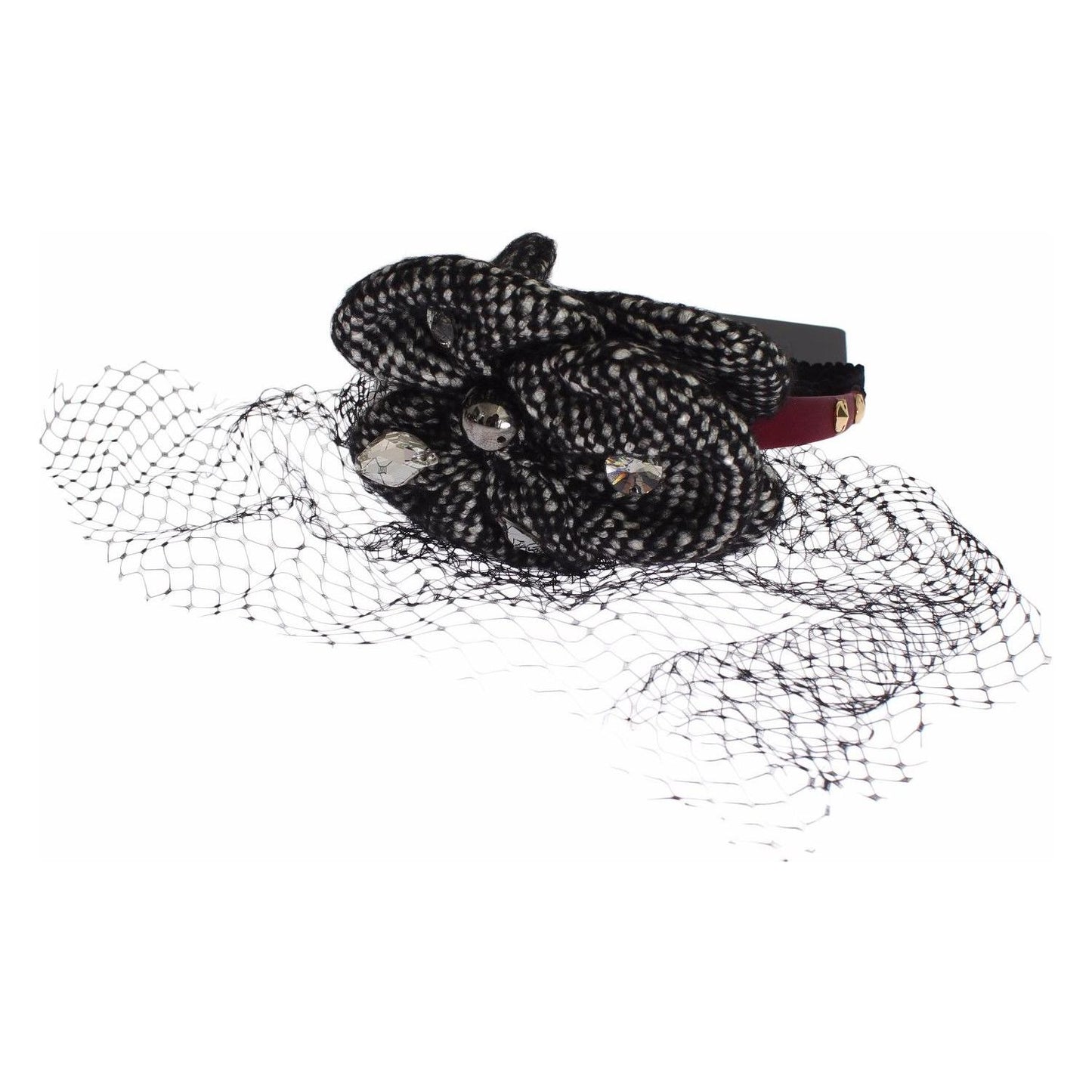 Dolce & Gabbana Pink Silk Crystal-Studded Headband Diadem Dolce & Gabbana Lavender