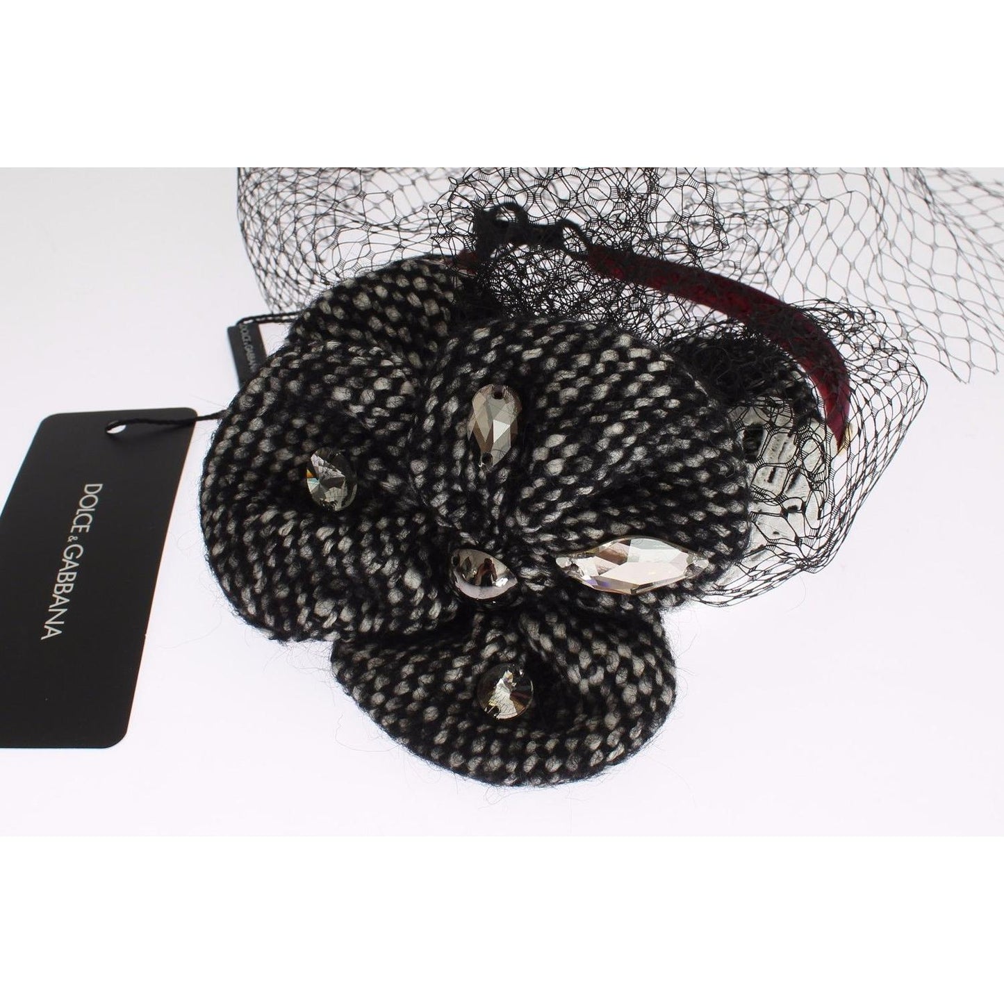 Dolce & Gabbana Pink Silk Crystal-Studded Headband Diadem Dolce & Gabbana Lavender