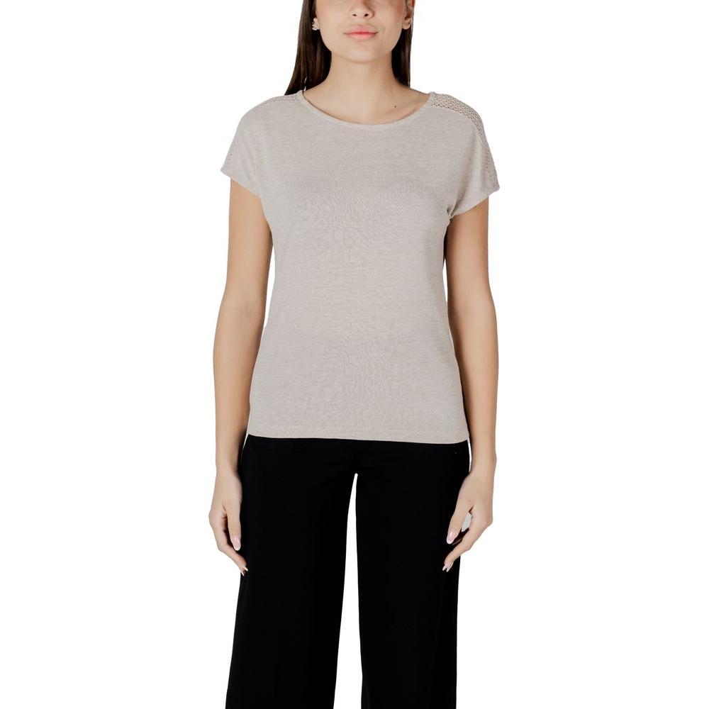 Street One Beige Polyester Tops & T-Shirt Street One Gray