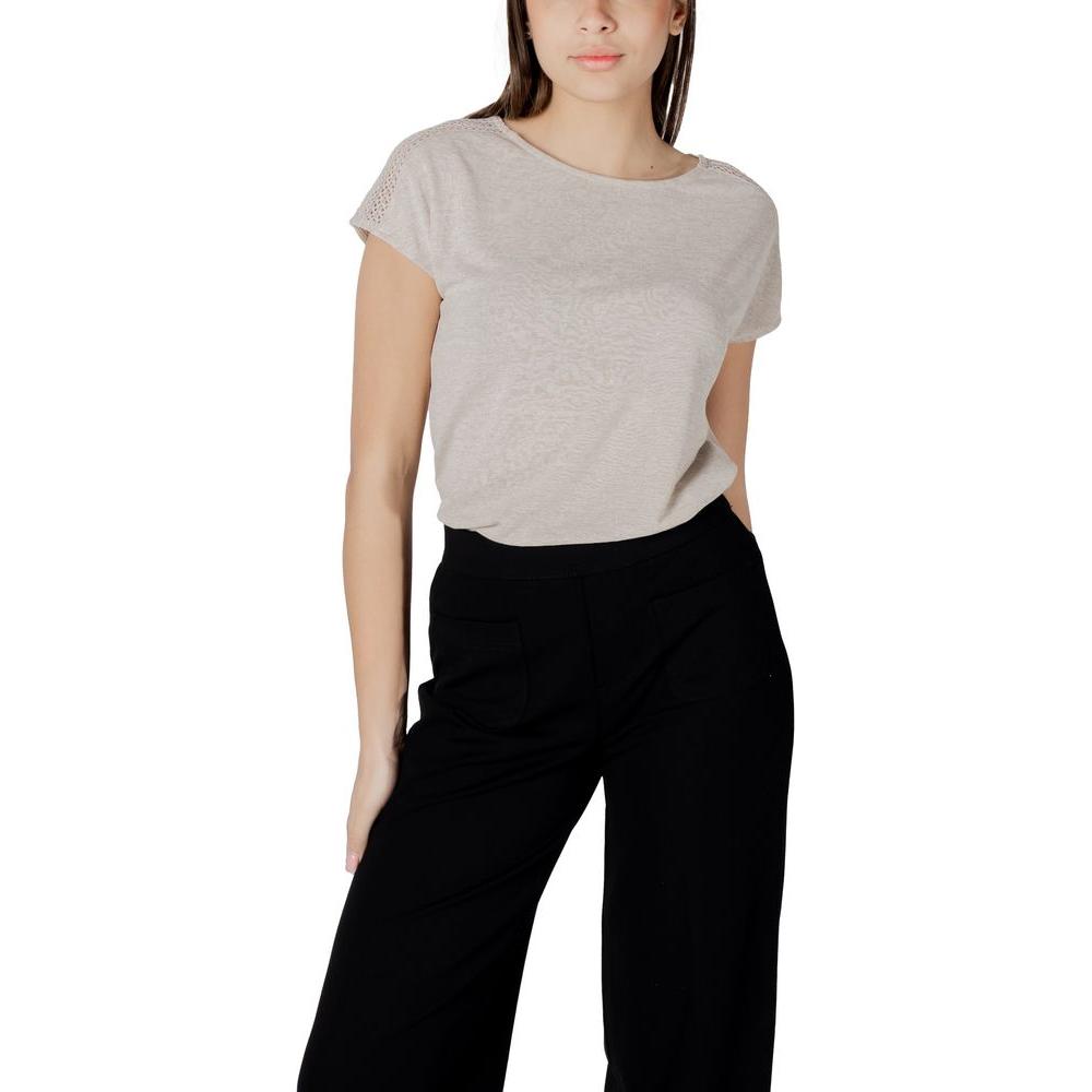Street One Beige Polyester Tops & T-Shirt Street One Gray