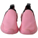 Dolce & Gabbana Pink Low Top Sorrento Sneakers Slip On Casual Shoes