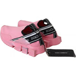 Dolce & Gabbana Pink Low Top Sorrento Sneakers Slip On Casual Shoes
