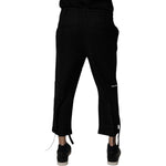 Dolce & Gabbana Black Polyester Men Cropped Pants